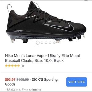 New Men Baseball ⚾️ Cleats Size 10